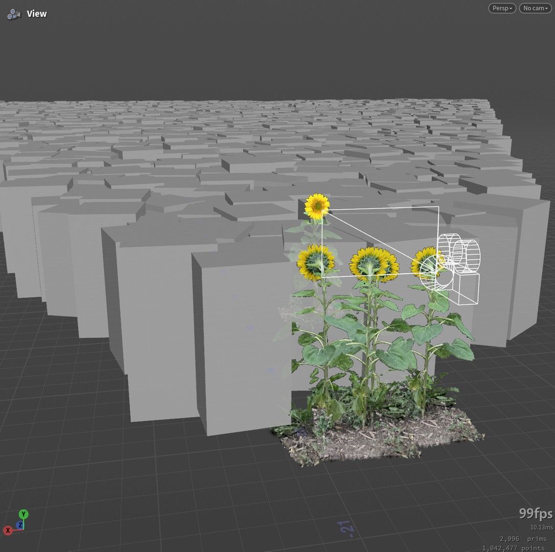 Foreground, midground and background instance points