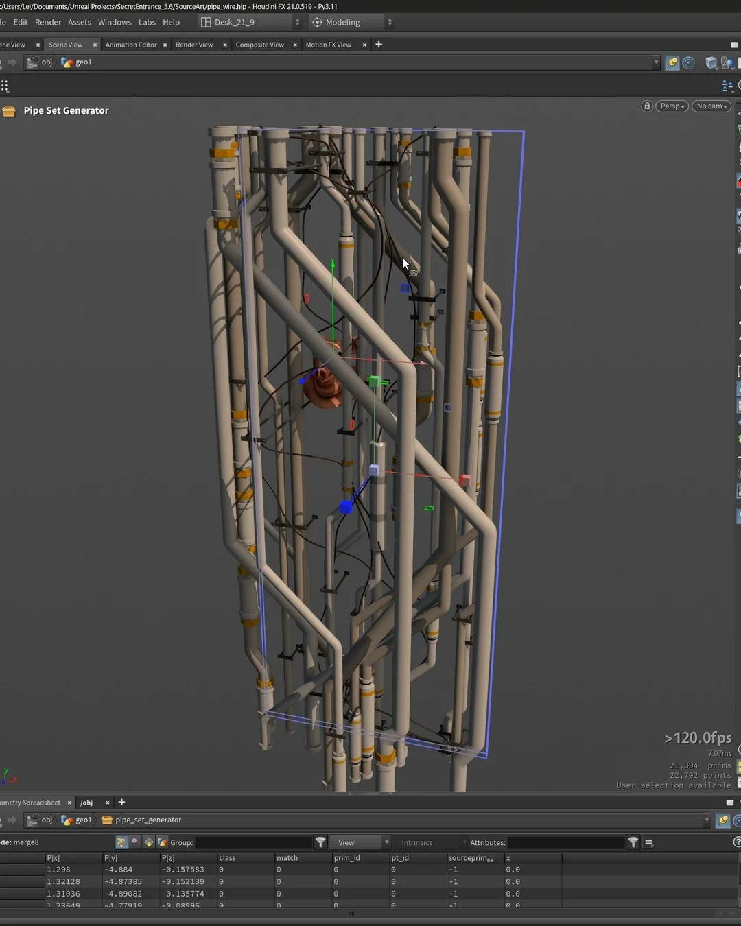 Pipe Set Generator